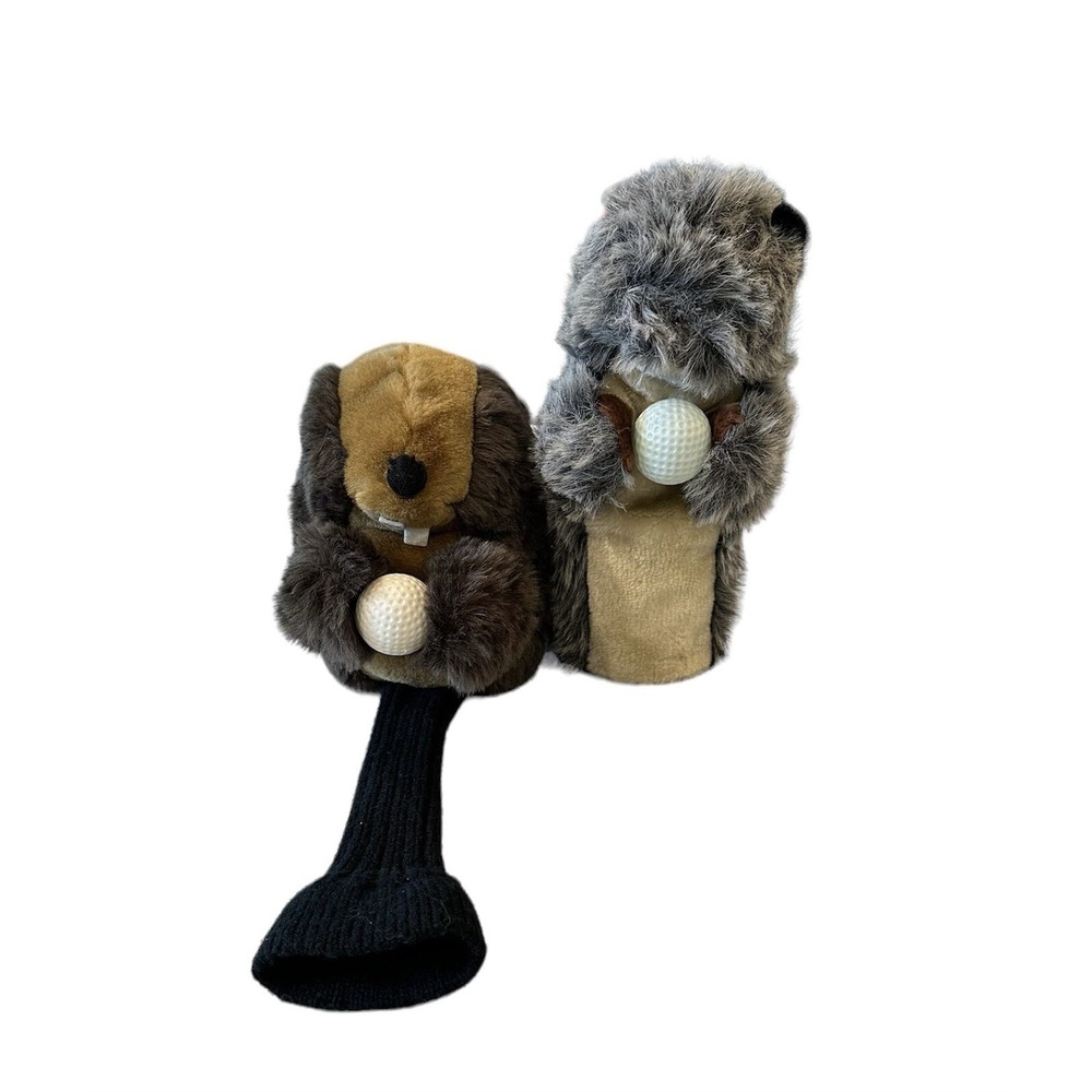 Caddyshack Style Gopher Golf‎ Club Covers One With Sock One Without
